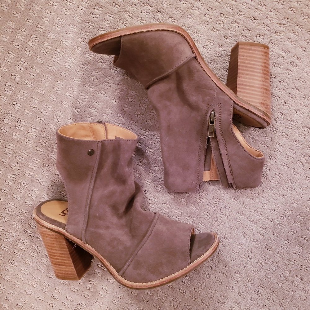 UGG Valencia Peep Toe Ankle Boots